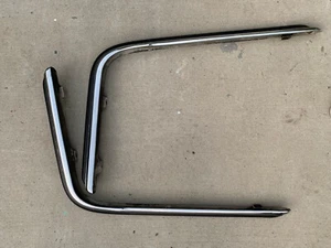 Mercedes Benz W116 Rear Upper Bumper trim chrome rubber Molding OEM 73-80 - Bild 1 von 12