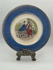 Century By Salem Plate Victorian Women Made In The USA Warranted 23 Karat - Picture 1 of 3