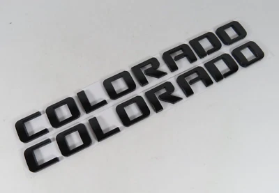 Chevy Colorado 2015-2020 emblemas negros para puerta puerta trasera insignia letras signo logotipo Foto 1 de 4