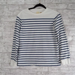 Top Polo Ralph Lauren a Rayas Mujer L 14-16 Azul Blanco Náutico Costero Preppy - Imagen 1 de 8