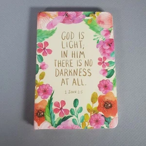 Eccolo Journals 3 Lined 4"x6" Notebook Mini Pocket Prayer John 1:5 Floral Cover - Picture 1 of 5
