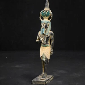 Raro Antiguo Egipto Antigüedades Nefertum Dios de la Flor de Loto Faraónico BC - Imagen 1 de 8