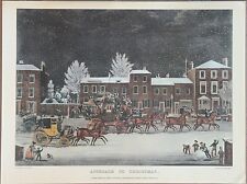 Coaching Days Of England "Approach to Christmas" Print 1830