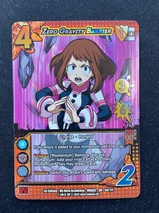 Zero Gravity Barrier (1st Edition) UR 50/117 MHA02 My Hero Academia - Picture 1 of 2