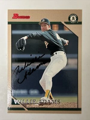 Willie Adams Autographed 1996 Bowman #133 In Person N708 - Image 1 of 2