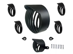 Scheinwerfer Abdeckung Grill Set Mit Peak für Royal Enfield Classic 350cc & - Bild 1 von 6