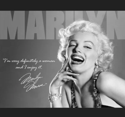 Marilyn Monroe Retro Metal Sign Poster Style Marilyn Definitely 16" x 12" Decor - Image 1 of 2