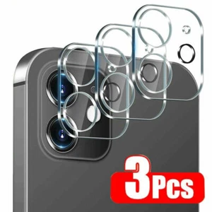 3 x Protector Pantalla Vidrio Templado para Lente de Camara iPhone 12 13 14 Pro - Picture 1 of 6