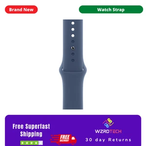 Genuine Apple Watch Strap Sport Band For 42/44/45/46/49mm Watch Denim Blue M/L - Picture 1 of 5