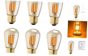 Paquete de 6 bombillas LED Edison regulables vintage 3W bombillas Edison 30W - Imagen 1 de 7