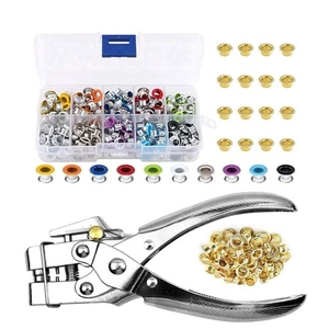 NEW Eyelet Hole Punch Pliers Eyelet Tool 3/16 in Grommet Pliers Kit Eyelet... - Picture 1 of 3
