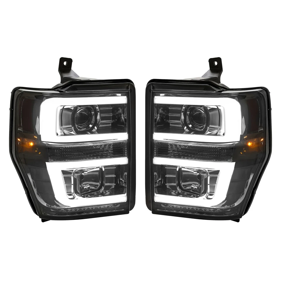 Faros proyectores tubo LED DRL para Ford F-250 F350 F450 Superduty 2008-2010 Foto 1 de 4