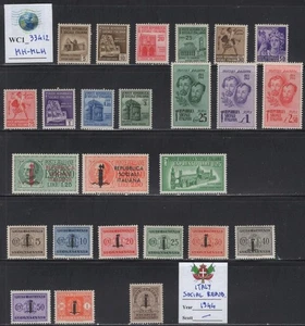 WC1_33412 ITALIA. Valiosa colección de sellos RSI de 1944 con BOBs.  MH-MLH - Imagen 1 de 1