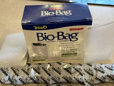 Tetra Whisper Bio-Bag Cartridge Unassembled Medium 8-pack NEW- see notes/pics - Image 1 of 4