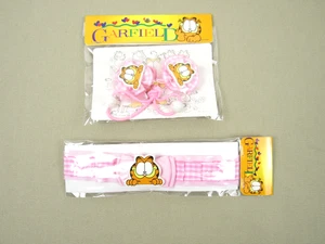 Neu Vintage Dead Stock Garfield Stirnband & Haargummis Lot Jim Davis PAWS 1978 - Bild 1 von 4