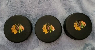Lote de 3 - Chicago Blackhawks Pequeño Disco Alivio del Estrés Juguete Apretar  Foto 1 de 2