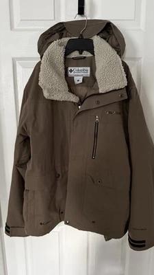 NUEVA Chaqueta de Esquí Columbia Para Hombre L Grande Marrón Titanio Foto 1 de 4