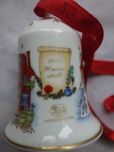 Hutschenreuther Weinachtsglocke Hansestadt von 2002 Porzellan - Bild 1 von 2