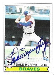Autographed DALE MURPHY 1979 Topps Atlanta Braves Card #39 w/COA - Picture 1 of 1