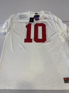 NCAA Alabama Crimson Tide signiert AJ McCarron Fußball Trikot weiß 3XL Nike Neu mit Etikett - Bild 1 von 6