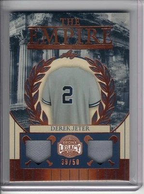 2025 LEAF BRONX LEGACY DEREK JETER 2X-GAME-USED RELIC #39/50 - Image 1 of 2