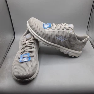 Skechers Go Walk Travel Portia Slip-on Sneaker Women's 7M Beige Taupe A229 - Picture 1 of 13
