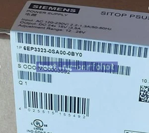 1 PIEZA NUEVA Fuente de alimentación Siemens 6EP3323-0SA00-0BY0 6EP3 323-0SA00-0BY0 - Imagen 1 de 1