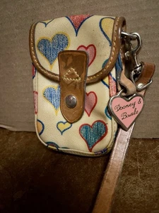 Vintage Dooney & Bourke Armband beschichtetes Canvas Monogramm Herz Y2K - Bild 1 von 8