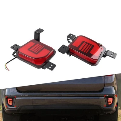 Rear Bumper Fog Light Driving Brake Lamp Red Lens For Ford Everest 2022-2023 - Image 1 of 4