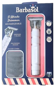 Barbasol Decespugliatore a T Ricaricabile in Acciaio Inox con Lama Zero 3 Pettini Guida - Foto 1 di 4