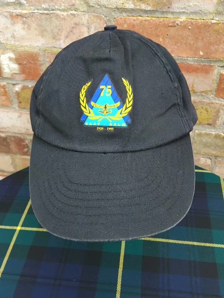 SAAF SOUTH AFRICAN AIR FORCE 75 Year Anniversary cap. scarce - Image 1 of 4