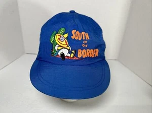 Vintage South Of The Border Snapback Hat Blue Cap Mexico - Picture 1 of 7