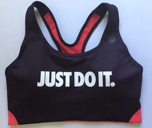 Nike Pro Women’s Classic Swoosh Bra Medium Support Purple AJ4281 - Picture 1 of 3