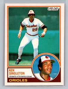 1983 O-Pee-Chee Ken Singleton #85 - Baltimore Orioles - Canadian/French - Picture 1 of 2