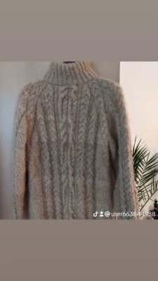 Pullover  aus 100% Hundewolle handgestrickt - Bild 1 von 2