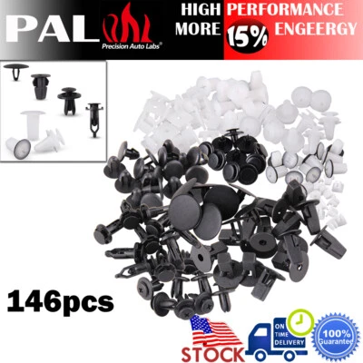 146Pcs Rivet Fender Door Hood Bumper Trim Clip Push Body Retainer Pin For Toyota - Image 1 of 4