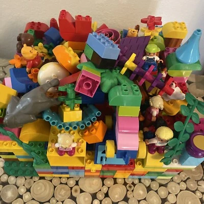 Huge Bulk Lego Duplo 13lbs Pounds Lot Bricks Building Blocks Parts Pieces - Image 1 of 4