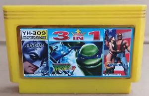 rare Famiclone CONTRA FORCE VI, BATMAN II, TURTLES III Old Famicom Nes cartridge - Picture 1 of 16