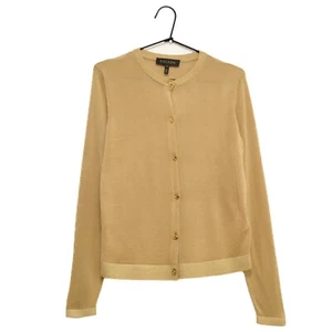 ESCADA Viscose Metal Polyamide Women’s Gold  Cardigan Sweater Size XS - Picture 1 of 9