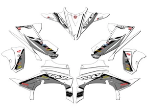 2014-2020 (YFZ 450R) YFZ 450 13 FLY White Senge Graphics Kit compatible con - Imagen 1 de 7