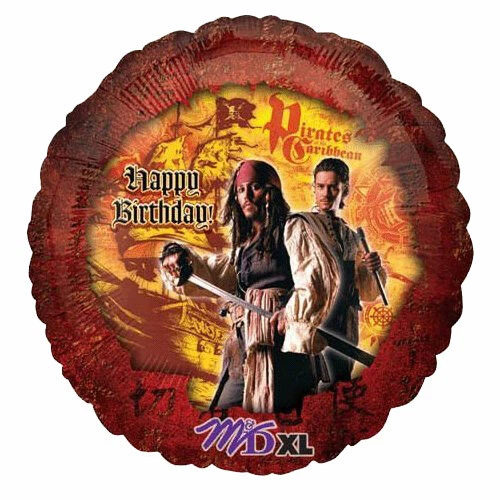 1 Discontinued Pirates of the Caribbean 18" Mylar Balloon NEW - Image 1 of 1