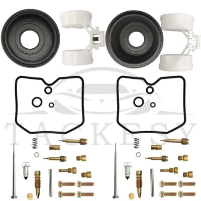 Kit de reparación de carburador diafragma flotador para Kawasaki EN500A 1990-1996 Vulcan 500 Foto 1 de 4