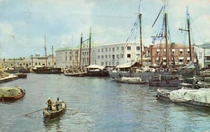 Barbados - BRIDGETOWN - On the wharf - Publ. Hannau - Picture 1 of 2