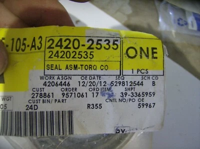 SELLO CONVERTIDOR PAR ACDELCO GM 24202535 ORIGINAL Foto 1 de 2