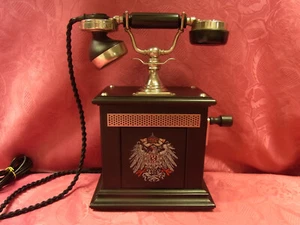 Anniversaire ! 45 ! Téléphone en bois ancien POTSDAM Heibl 11.80 cadeau ! - Photo 1/6