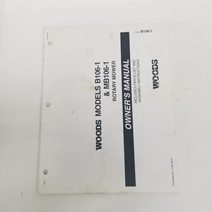 Woods Models B106-1 & MB106-1 Rotary Mower Owner's Manual, PN-29998 - Picture 1 of 5