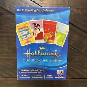 HALLMARK Card Studio 2011 Deluxe 11,000+ Cards Calendars Scrapbooks New Sealed