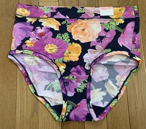 Plus Sz 14/16 Lane Bryant Cacique Comfort Bliss Full Brief Panty Navy Purple - Picture 1 of 6