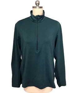 J Lindeberg 1/2 Zip Mid Layer Golf Pullover Top Long Sleeve Logo Women’s Sz L - Picture 1 of 11