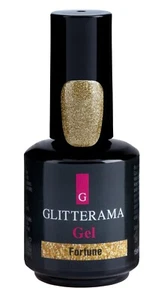 Gel Politur HEMA Free Made in UK Gold Glitzer Fein FORTUNE Glitterama Nägel 15ml - Bild 1 von 1